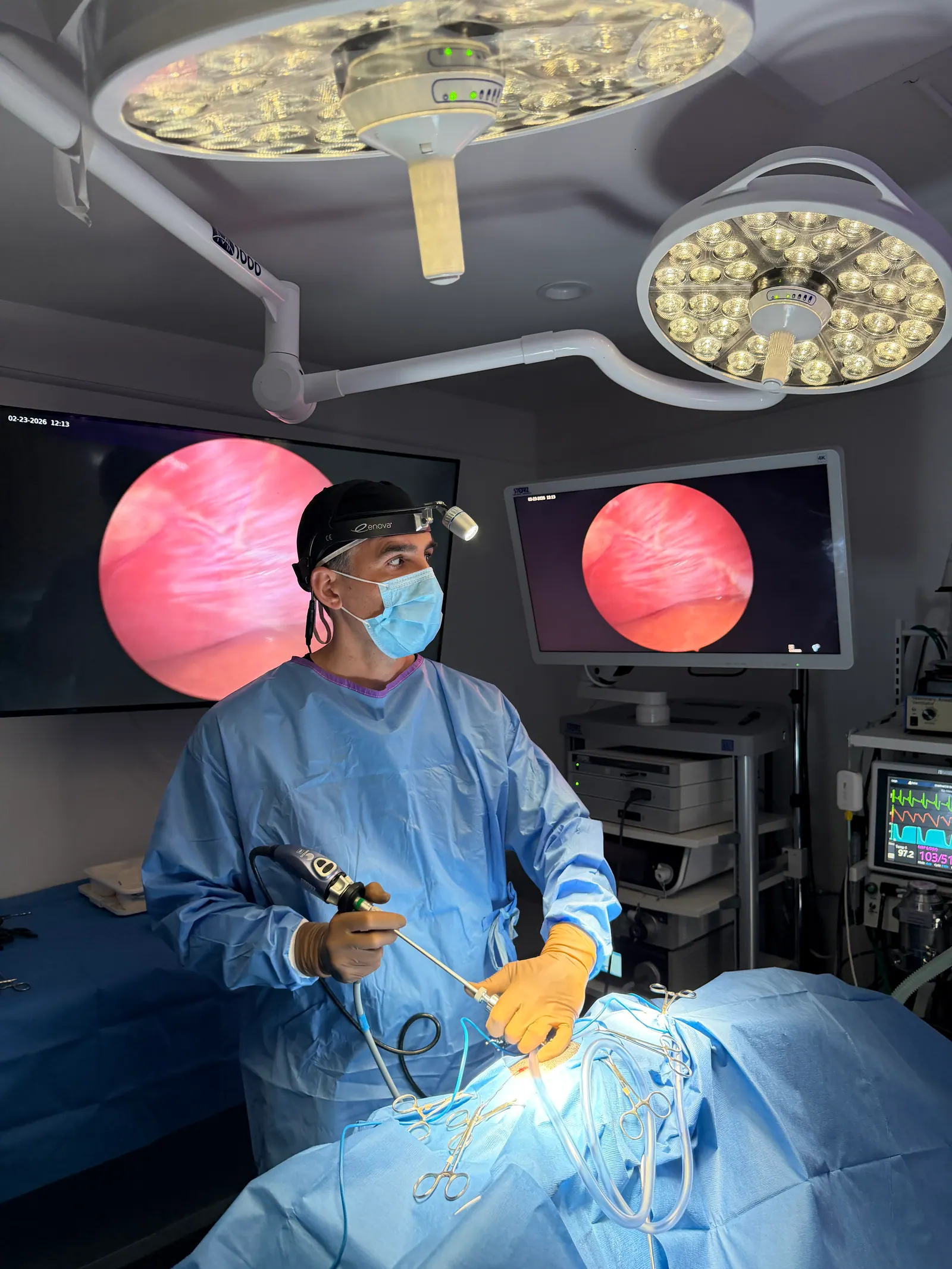 Magnified view of the surgical field at our Los Angeles clinic